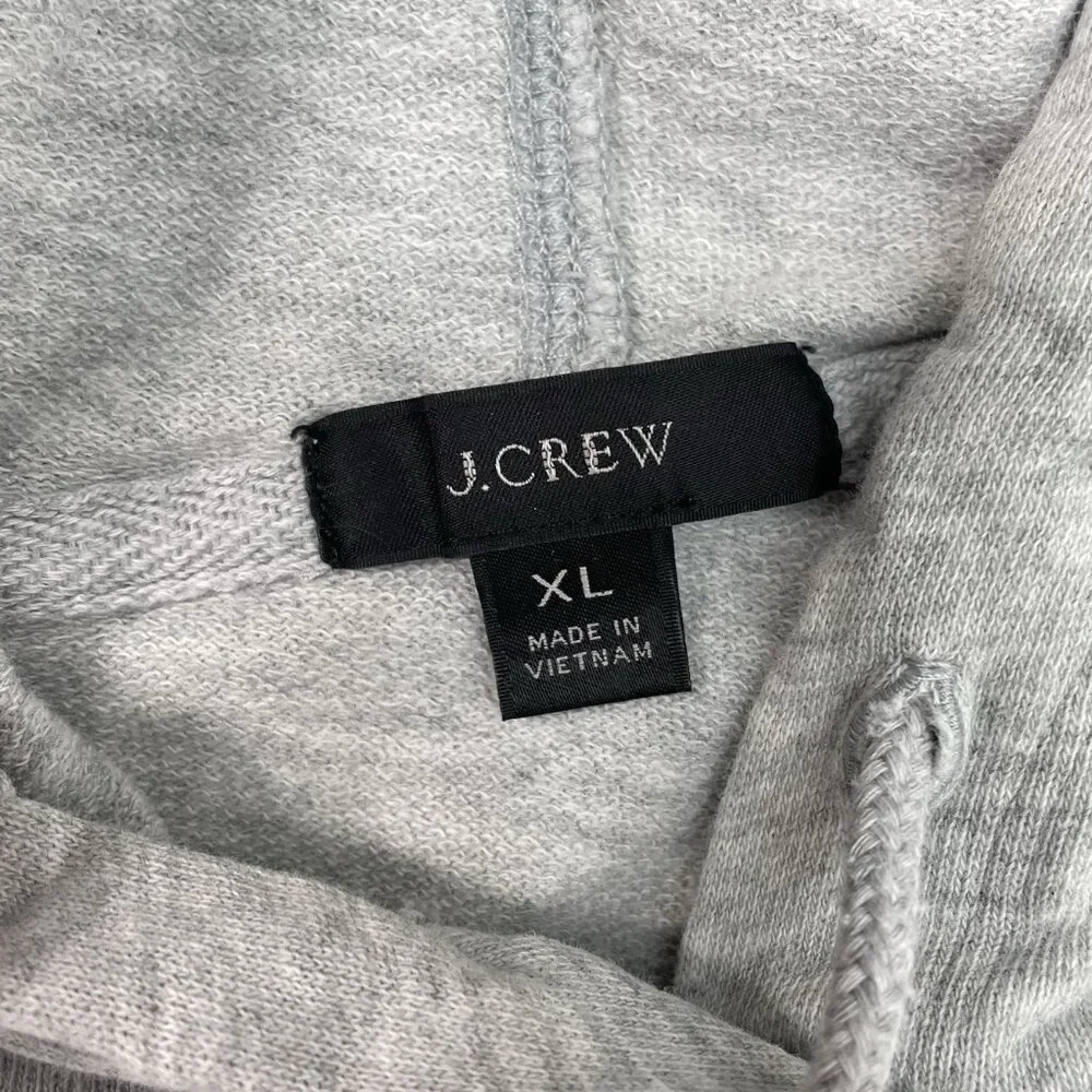 J. Crew Magic Rinse‎ Pullover Hoodie Sweatshirt Oversized Gray Womens XL